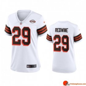 Alpha Replica Sheldrick Redwine 29 Browns Moisture Wicking White Special Edition 1946 Women Threads Distressed