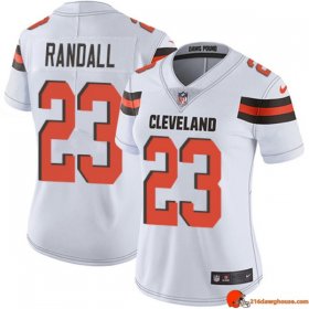 Apex Legend Series Damarious Randall 23 Browns Cooling White Alternate Women Signed Throwback