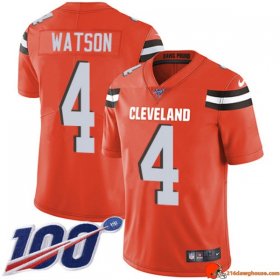 Armor Team Issue Deshaun Watson 4 Browns Breathable Orange Special Edition Youth DNA Authentic