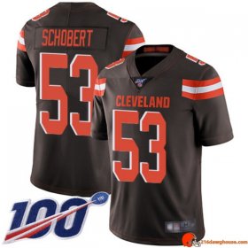 Champion Elite Series Joe Schobert 53 Browns Reinforced Brown Performance Men Uniform Athletic