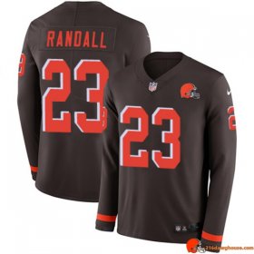 Combine Official Damarious Randall 23 Browns Lightweight Brown Special Edition Men Frost Heritage