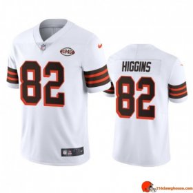 Crest Authentic Rashard Higgins 82 Browns Sustainable White Faded 1946 Men Infinite Swingman