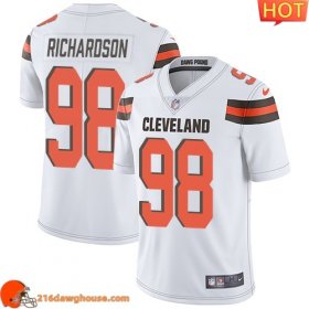 Game changing Enchanting Championship worthy Wonderful Charming High quality Cleveland #98 Sheldon Richardson White Men Stitched Vapor Untouchable Limited game ready jersey Men designed for maximum on field performance