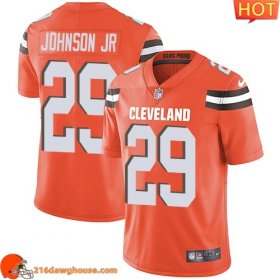 Awesome Alluring Enchanting Classy Exclusive Valuable Cleveland #29 Duke Johnson Jr Orange Alternate Men Stitched Vapor Untouchable Limited match day jersey Men