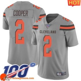 Wonderful Championship worthy Legendary Charming Long lasting #2 Amari Cooper Gray Youth Stitched Limited Inverted Legend 100th Season game ready jersey crafted with the latest fabric technology