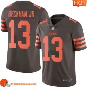 Terrific Historic Wonderful Alluring Cleveland #13 Odell Beckham Jr Men Stitched Limited Rush sporting jersey Men a must have for any sports enthusiast