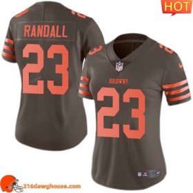 Valuable Legendary Comfortable Cleveland #23 Damarious Randall Women Stitched Limited Rush game ready jersey Womens showcasing an eye catching design