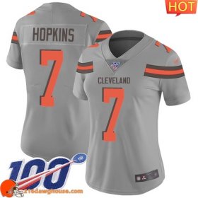 Magnificent Cool Fashionable Splendid Rare #7 Dustin Hopkins Gray Women Stitched Limited Inverted Legend 100th Season game ready jersey