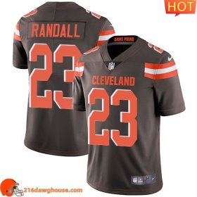 Cozy Awesome Amazing Legendary Precious Cleveland #23 Damarious RandallColor Youth Stitched Vapor Untouchable Limited athletic jersey Youth perfect for die hard fans to flaunt their support