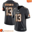 Fashionable Captivating Cozy Amazing Unique Cleveland #13 Odell Beckham Jr Black Men Stitched Limited Rush Impact athletic jersey Men perfect for die hard fans to flaunt their support