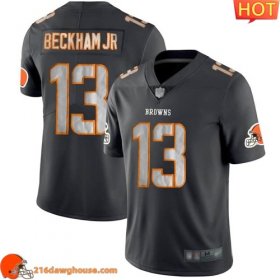 Fashionable Captivating Cozy Amazing Unique Cleveland #13 Odell Beckham Jr Black Men Stitched Limited Rush Impact athletic jersey Men perfect for die hard fans to flaunt their support