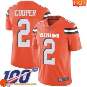 Championship worthy Elegant Captivating Cozy Fabulous #2 Amari Cooper Orange Alternate Youth Stitched 100th Season Vapor Untouchable Limited match day jersey a must have for any sports enthusiast