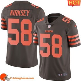 Durable Awesome Rare Exclusive Fabulous Cleveland #58 Christian Kirksey Men Stitched Limited Rush sporting jersey Men crafted with the latest fabric technology
