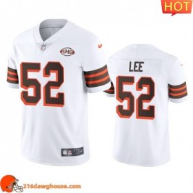 Wonderful Durable Exclusive Fashionable Cleveland Cleveland #52 Elijah Lee 1946 Collection Alternate Vapor Limited athletic jersey White Men