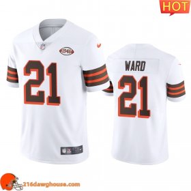 Elegant Delightful Fashionable Awesome Cleveland #21 Denzel Ward 1946 Collection Alternate Vapor Limited sporting jersey White