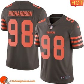 Outstanding Enchanting Game changing Captivating Cozy Cleveland #98 Sheldon Richardson Men Stitched Limited Rush athletic jersey Men