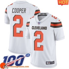 Fabulous Superb Superior #2 Amari Cooper White Youth Stitched 100th Season Vapor Limited match day jersey