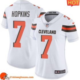 First rate Gorgeous Reliable Iconic #7 Dustin Hopkins White Women Stitched Vapor Untouchable Limited sporting jersey