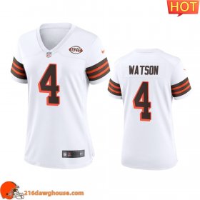 Stylish Cozy Excellent High quality Awesome #4 Deshaun Watson 1946 Collection Alternate Game Limited match day jersey White