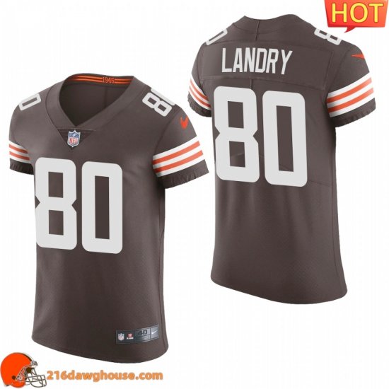 Premium Magnificent Charming Enchanting Performance driven Terrific Cleveland #80 Jarvis Landry Men BrwonColor Men Stitched 2020 Vapor Untouchable Elite athletic jersey showcasing an eye catching design