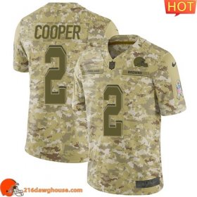 Fine Elegant Classy Enchanting Championship worthy Irresistible #2 Amari Cooper Camo Youth Stitched Limited 2018 Salute To Service game ready jersey