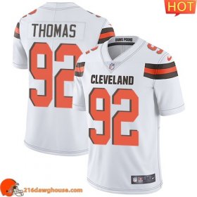 Top notch Breathable Awesome Gorgeous Cleveland #92 Chad Thomas White Men Stitched Vapor Untouchable Limited sporting jersey Men