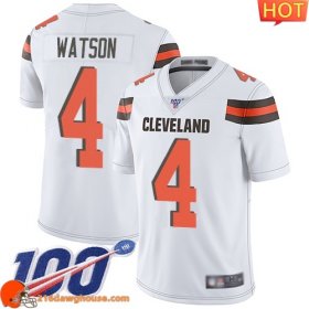 Superb Irresistible Rare #4 Deshaun Watson White Men Stitched 100th Season Vapor Limited sporting jersey