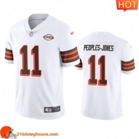 Cozy Delightful Historic High quality Terrific Cleveland Cleveland #11 Donovan Peoples Jones 1946 Collection Alternate Vapor Limited athletic jersey White Men crafted with the latest fabric technology