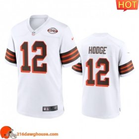Elegant Historic High quality Stunning Enchanting Men Cleveland #12 Khadarel Hodge 1946 Collection Alternate Game Limited athletic jersey White Men