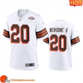 Cozy Stylish Captivating Top notch Men Cleveland #20 Greg Newsome II 1946 Collection Alternate Game Limited sporting jersey White Men