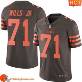 Delightful Unique Top notch Distinctive Cleveland #71 Jedrick Wills JR Men Stitched Limited Rush sporting jersey Men