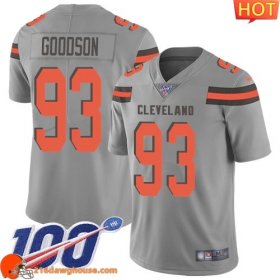Reliable Historic High quality Marvelous Excellent Fashionable Cleveland #93 B.J. Goodson Gray Youth Stitched Limited Inverted Legend 100th Season match day jersey Youth designed for maximum on field performance