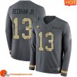 Fabulous Classy Comfortable Premium Rare Cleveland #13 Odell Beckham Jr Anthracite Salute to Service Youth Stitched Limited Therma Long Sleeve match day jersey Youth showcasing an eye catching design