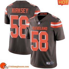 Trendy Top notch Distinctive Superb Cool Cleveland #58 Christian KirkseyColor Men Stitched Vapor Untouchable Limited sporting jersey Men designed for maximum on field performance