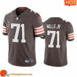 Elegant High quality Rare Cleveland Cleveland #71 Jedrick Wills Men 2020 Draft Vapor Limited athletic jersey Men showcasing an eye catching design
