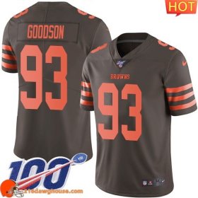 Delightful Superior Valuable Historic Enchanting Amazing Cleveland #93 B.J. Goodson Youth Stitched Limited Rush 100th Season sporting jersey Youth