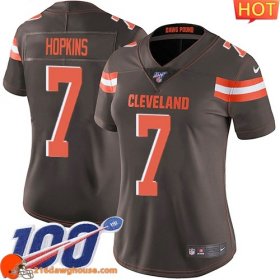 Durable Awesome Fashionable Excellent Premium Reliable #7 Dustin HopkinsColor Women Stitched 100th Season Vapor Untouchable Limited athletic jersey crafted with the latest fabric technology