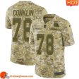 Delightful Awesome Irresistible Cleveland #78 Jack Conklin Camo Youth Stitched Limited 2018 Salute To Service match day jersey Youth