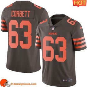 Classy Cozy Elegant Splendid Cleveland #63 Austin Corbett Men Stitched Limited Rush athletic jersey Men