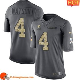 Performance driven Exclusive Irresistible Breathable #4 Deshaun Watson Black Youth Stitched Limited 2016 Salute To Service sporting jersey a must have for any sports enthusiast