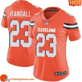 Breathable Terrific Exclusive Stunning Fabulous Magnificent Cleveland #23 Damarious Randall Orange Alternate Women Stitched Vapor Untouchable Limited athletic jersey Womens
