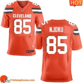 Excellent Amazing Wonderful #85 David Njoku Orange Alternate Men Stitched New Elite athletic jersey perfect for die hard fans to flaunt their support