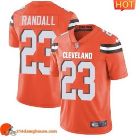 Fine Cool Iconic Rare Charming Cleveland #23 Damarious Randall Orange Alternate Youth Stitched Vapor Untouchable Limited game ready jersey Youth