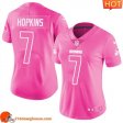 Elegant Distinctive Superior Charming Championship worthy Terrific #7 Dustin Hopkins Pink Women Stitched Limited Rush Fashion match day jersey