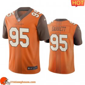 Fabulous Awesome Magnificent Cleveland #95 Myles Garrett Vapor Limited City Edition athletic jersey