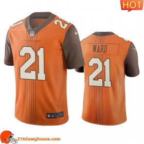 Reliable Championship worthy Amazing Top notch Outstanding Performance driven Cleveland #21 Denzel Ward Vapor Limited City Edition game ready jersey