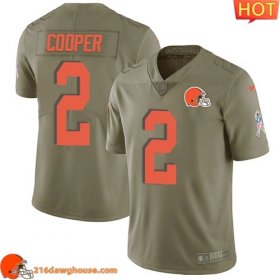 Elegant Irresistible Premium First rate Cool #2 Amari Cooper Olive Youth Stitched Limited 2017 Salute To Service game ready jersey