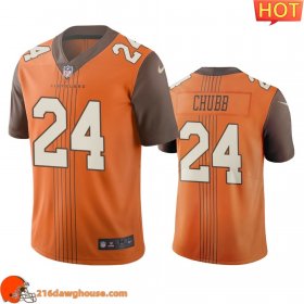 Exclusive Game changing Premium Cool Superb Reliable Cleveland #24 Nick Chubb Vapor Limited City Edition sporting jersey