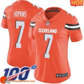Precious Top notch Premium Excellent Trendy #7 Dustin Hopkins Orange Alternate Women Stitched 100th Season Vapor Untouchable Limited sporting jersey