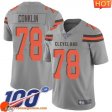 Breathable Legendary Amazing Cleveland #78 Jack Conklin Gray Men Stitched Limited Inverted Legend 100th Season athletic jersey Men crafted with the latest fabric technology